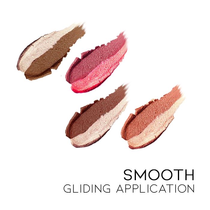 2-Tone Sponge Eyeshadow Make-up Every Day And Night 
