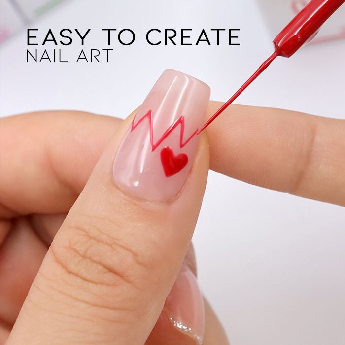 Easy Nail Art Gel Liner Nail Every Day And Night 