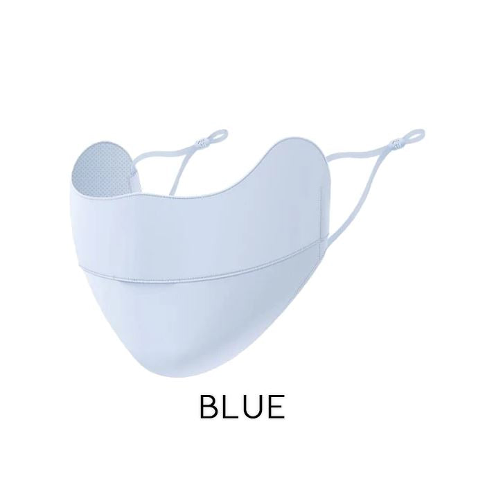 SPF50+ Cool Feeling Breathable Face Mask Personal Care Every Day And Night Blue 1pc 