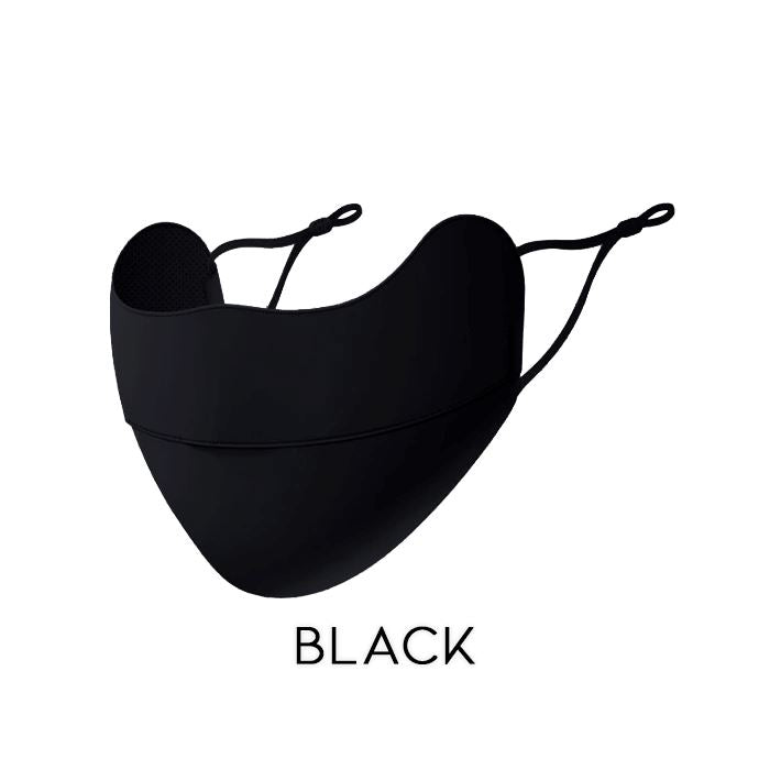 SPF50+ Cool Feeling Breathable Face Mask Personal Care Every Day And Night Black 1pc 