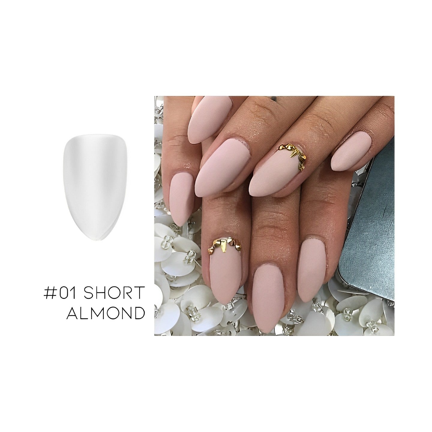 Ultra Thin Realistic False Nails Extension Nail Every Day And Night #01 Short Almond 2 Sets (15% OFF) $22.00 each 