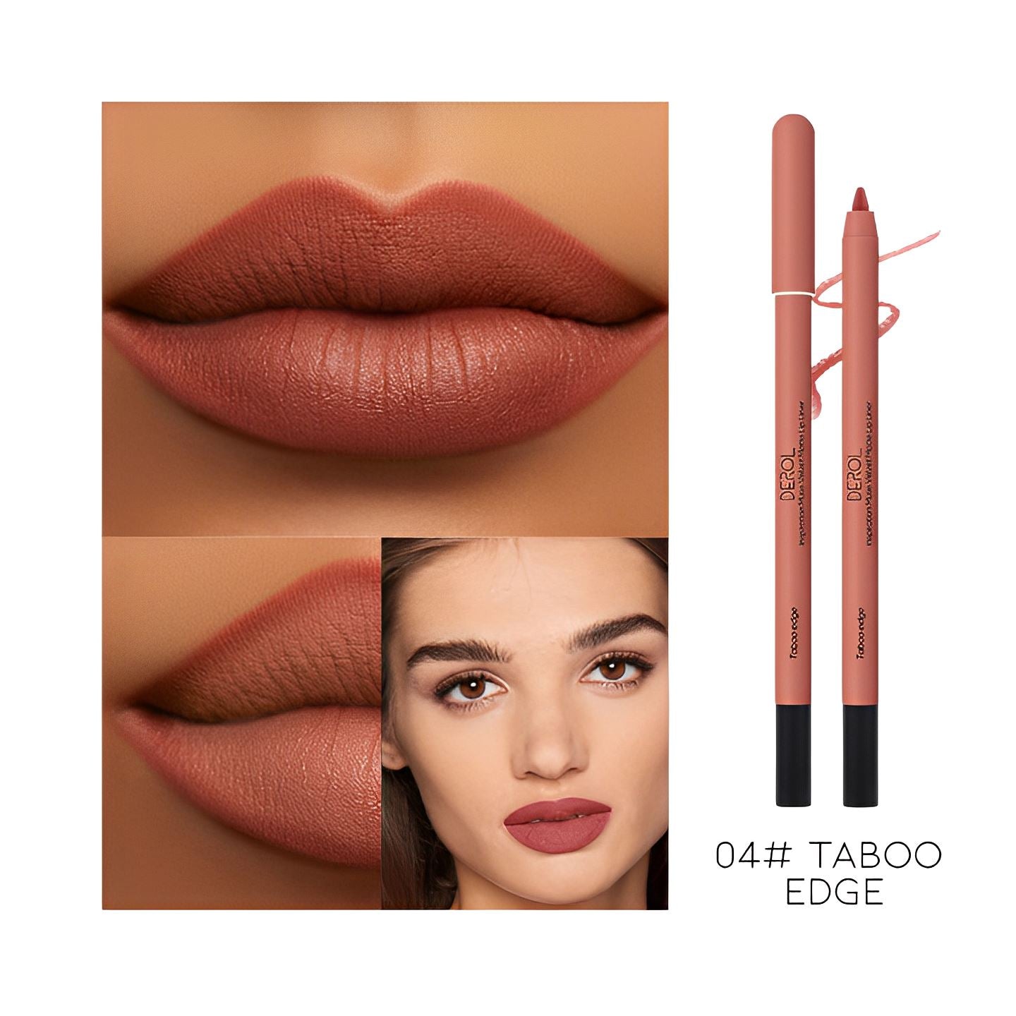 Ultra Matte Lipliner Make-up Every Day And Night 04# Taboo Edge 1 pc 