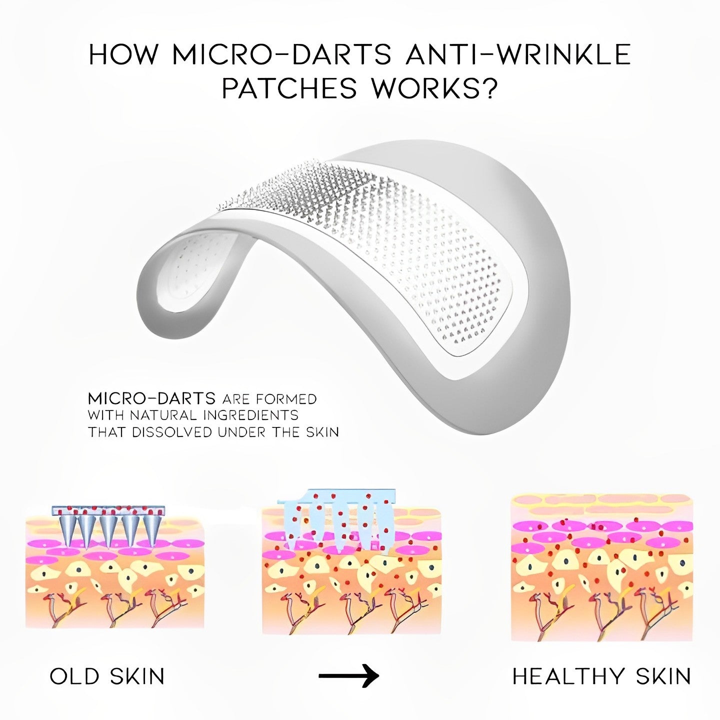 Micro-darts Anti-Wrinkle Patches Personal Care Every Day And Night 