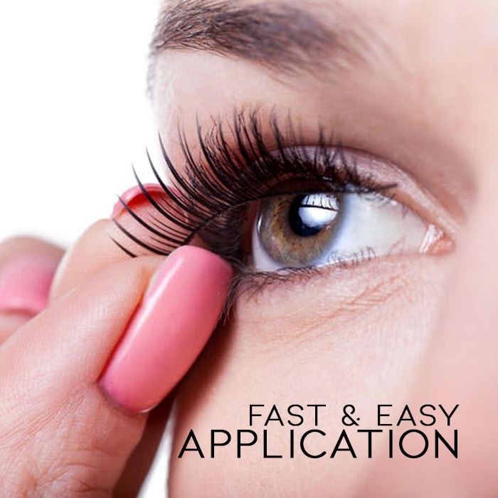 Realistic Vegan False Lashes Make-up Every Day And Night 