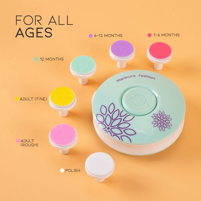 Kid-Safe Electric Nail File Baby Health & Grooming Kits Every Day And Night 