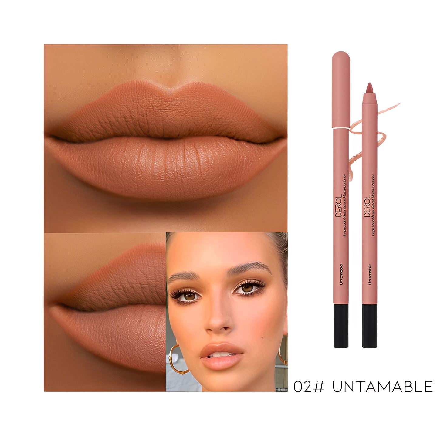 Ultra Matte Lipliner Make-up Every Day And Night 02# Untamable 1 pc 