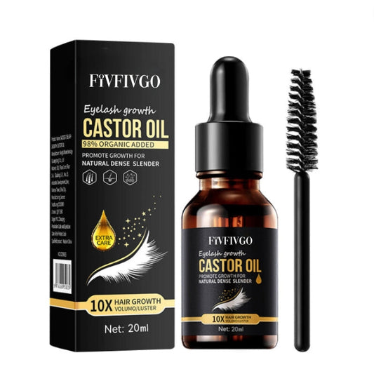 Fivfivgo™ 100% natürliches Rizinusöl Wimpern-, Augenbrauen- und Haarwachstumsserum