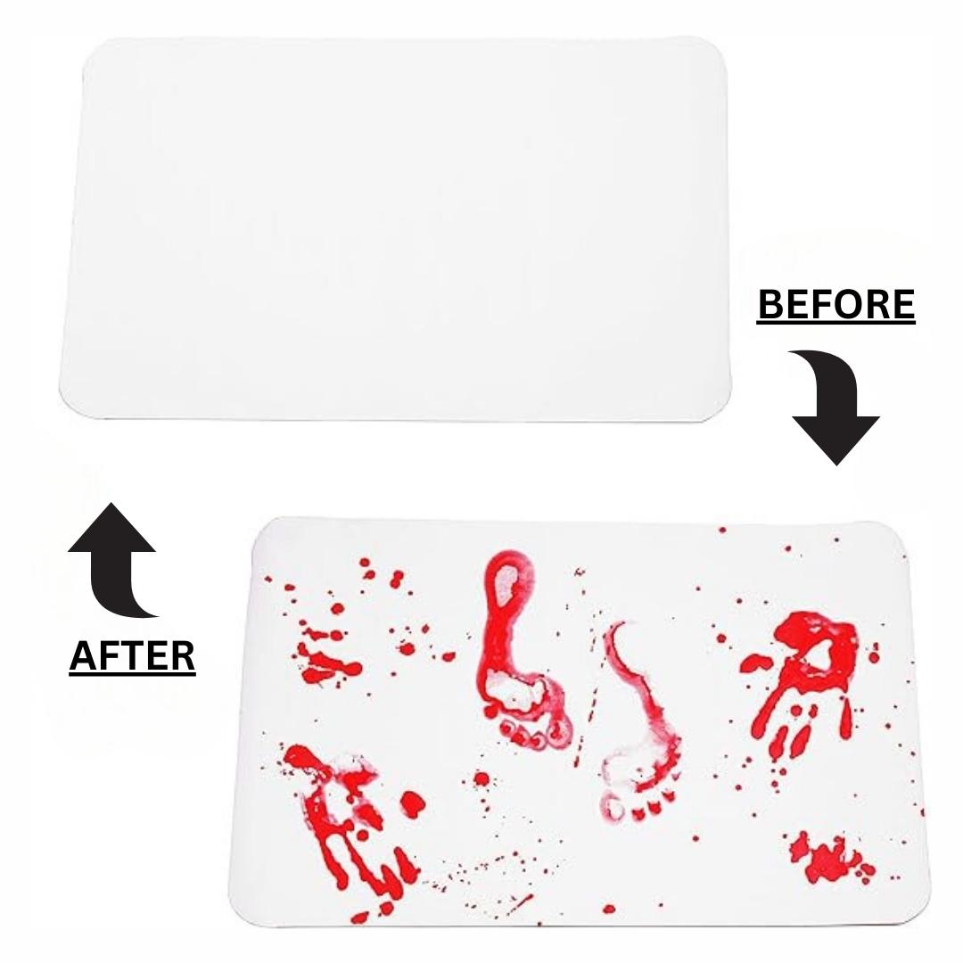 Fivfivgo™ Color Changing Spooky Bath Mat