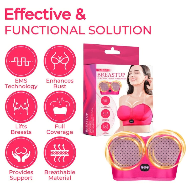 Fivfivgo™ BreastUp MicroCurrent Electric Bust Massager