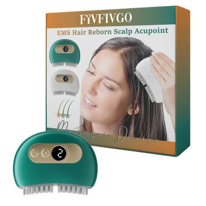 Fivfivgo™ EMS Hair Reborn Scalp Acupoint Massager Device