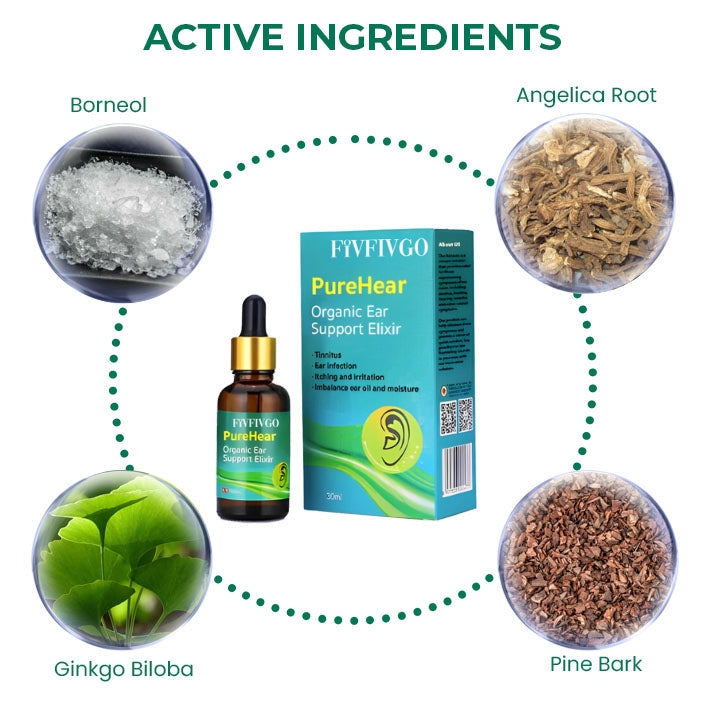 Fivfivgo™ PureHear Organic Ear Support Elixir