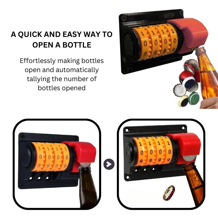 Fivfivgo™ Wall Mounted Bottle Counting Opener