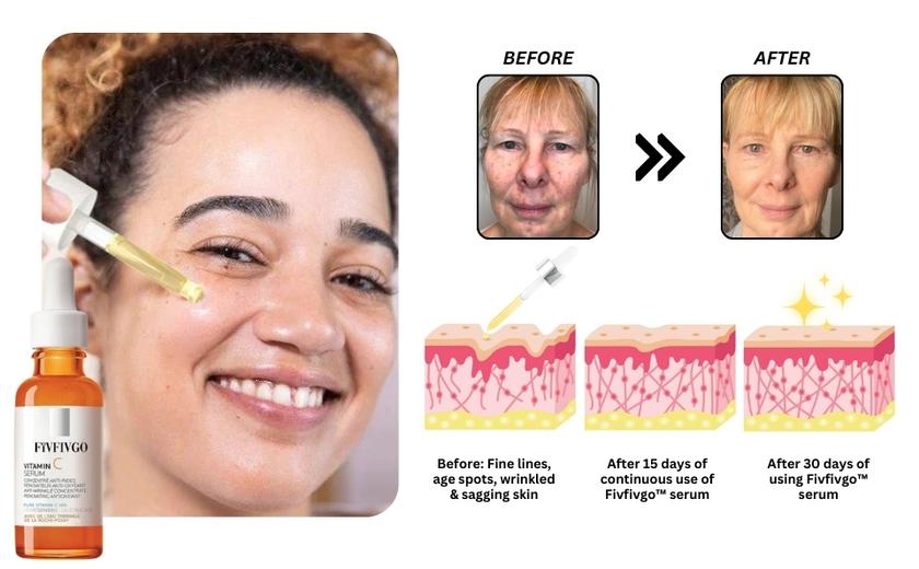 Fivfivgo™ Vitamine C Sérum Visage Anti-Âge