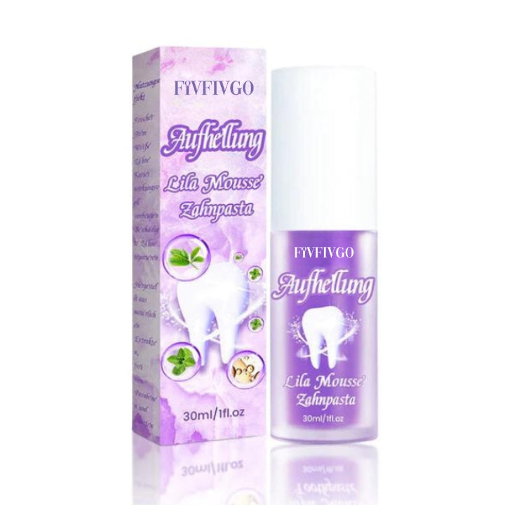 Fivfivgo™ Tandblekning Lila Mousse Tandkräm