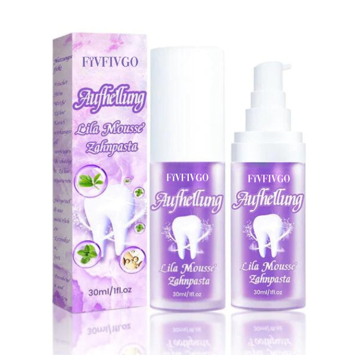 Fivfivgo™ Aufhellende lila Mousse-Zahnpasta