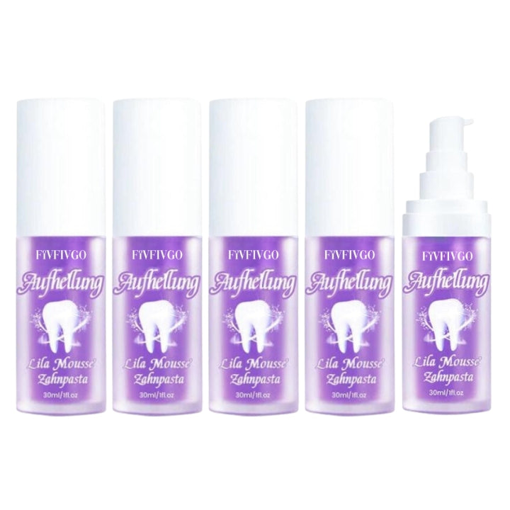 Fivfivgo™ Dentifrice Blanchissant Mousse Pourpre