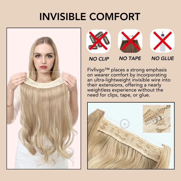 Fivfivgo™ Extensions de cheveux Invisible Seamless Blend