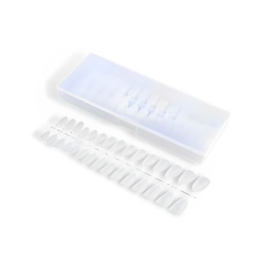 Ultra Thin Realistic False Nails Extension Nail Every Day And Night #01 Short Almond 1 Set 