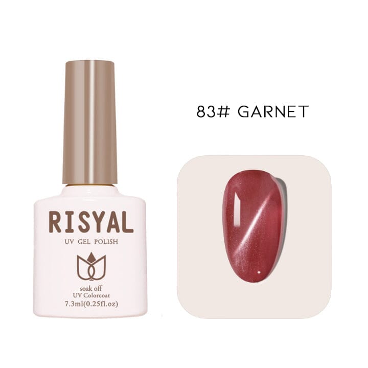 Semi-Transparent Cat Eye Nail Gel Every Day And Night 83# Garnet 