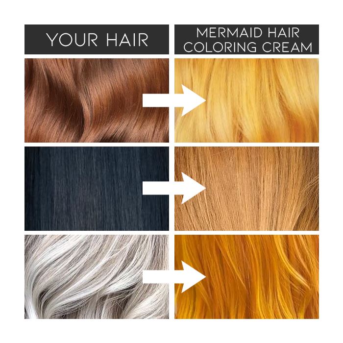 Mermaid Hair Coloring Cream Hair Color Every Day And Night 