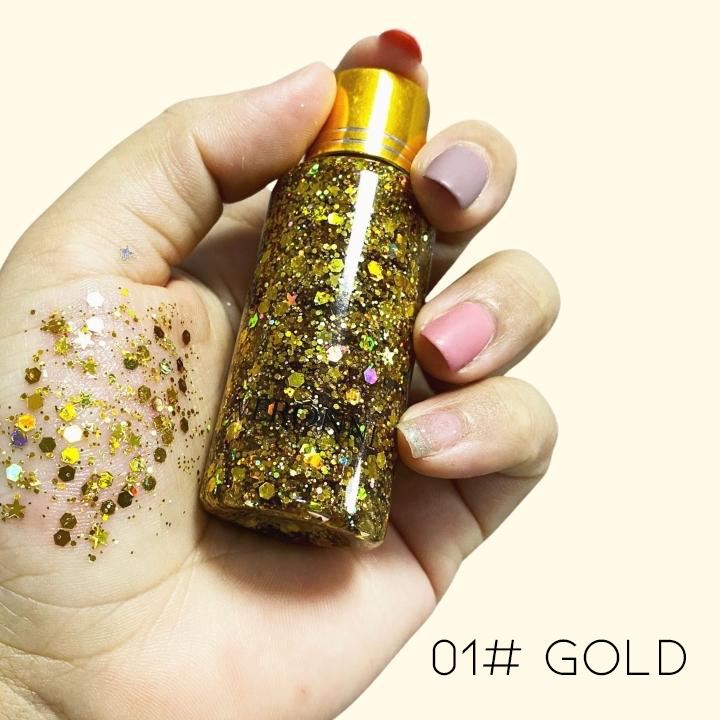 High Shine Body & Hair Large Glitter Gel Make-up Every Day And Night 