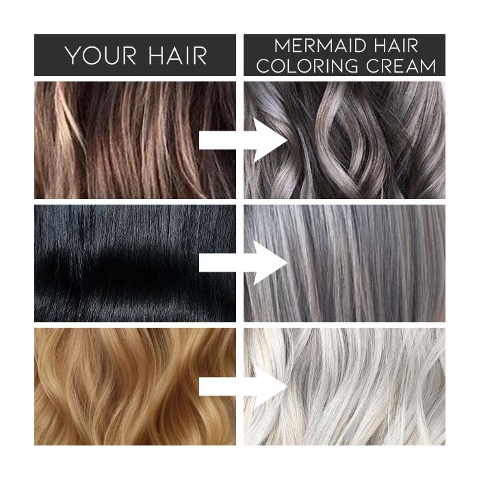Mermaid Hair Coloring Cream Hair Color Every Day And Night 