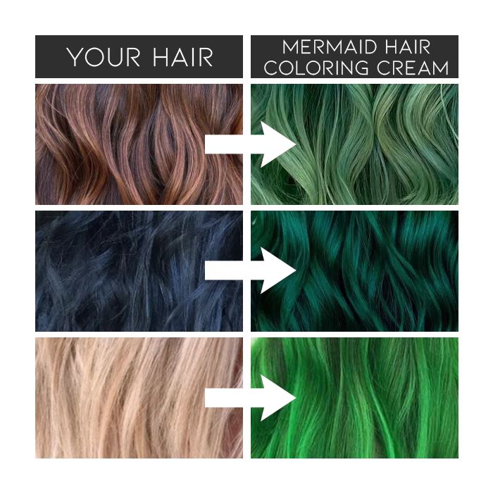 Mermaid Hair Coloring Cream Hair Color Every Day And Night 