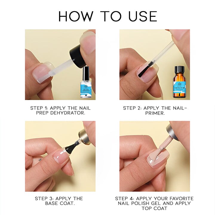 Nail Prep Dehydrator & Primer Set Nail Every Day And Night 