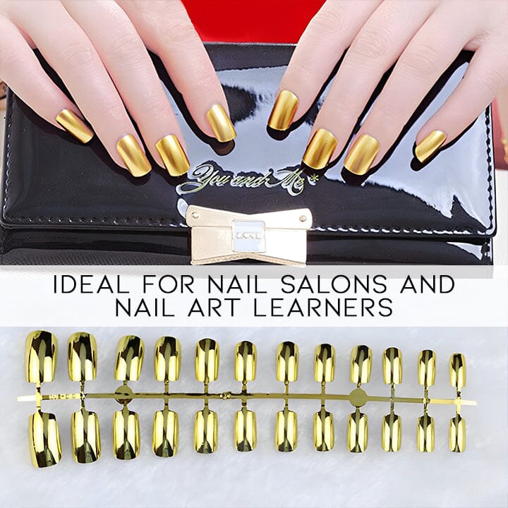 Ready To Go Mirror Chrome Nail Art False Nails Nail Every Day And Night 