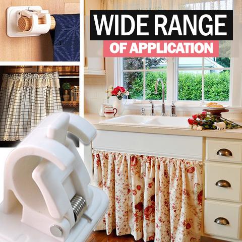 Nail-free Adjustable Rod Bracket Holders