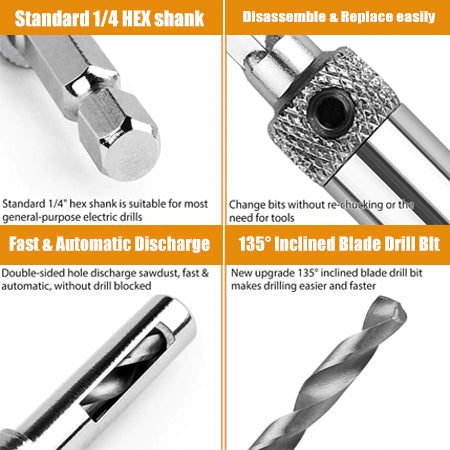 Self Centering Drill Bit (4pcs)