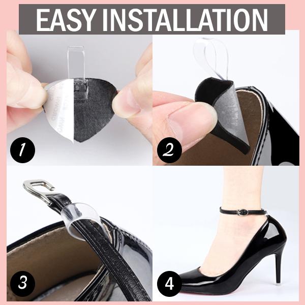 Elegant Stick-On Ankle Straps
