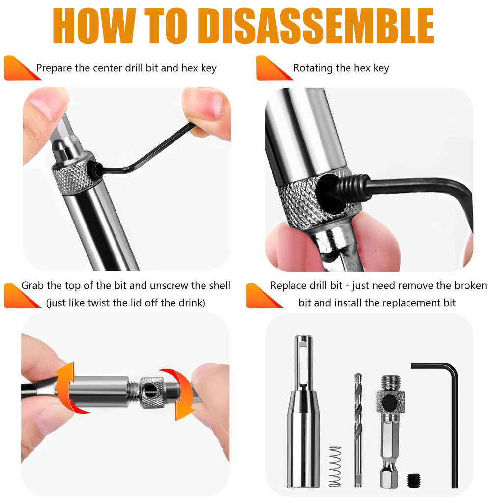 Self Centering Drill Bit (4pcs)