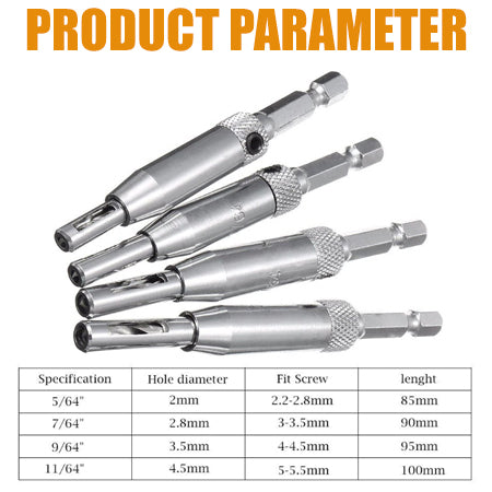 Self Centering Drill Bit (4pcs)