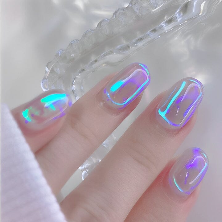 Ice Cube Aurora Nail Sticker 6pcs Set Nail Every Day And Night 