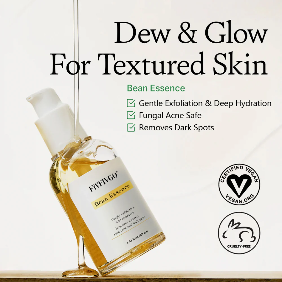 Fivfivgo® Bean Essence Serum – Gently Exfoliates, Hydrates & Helps Fade Dark Spots