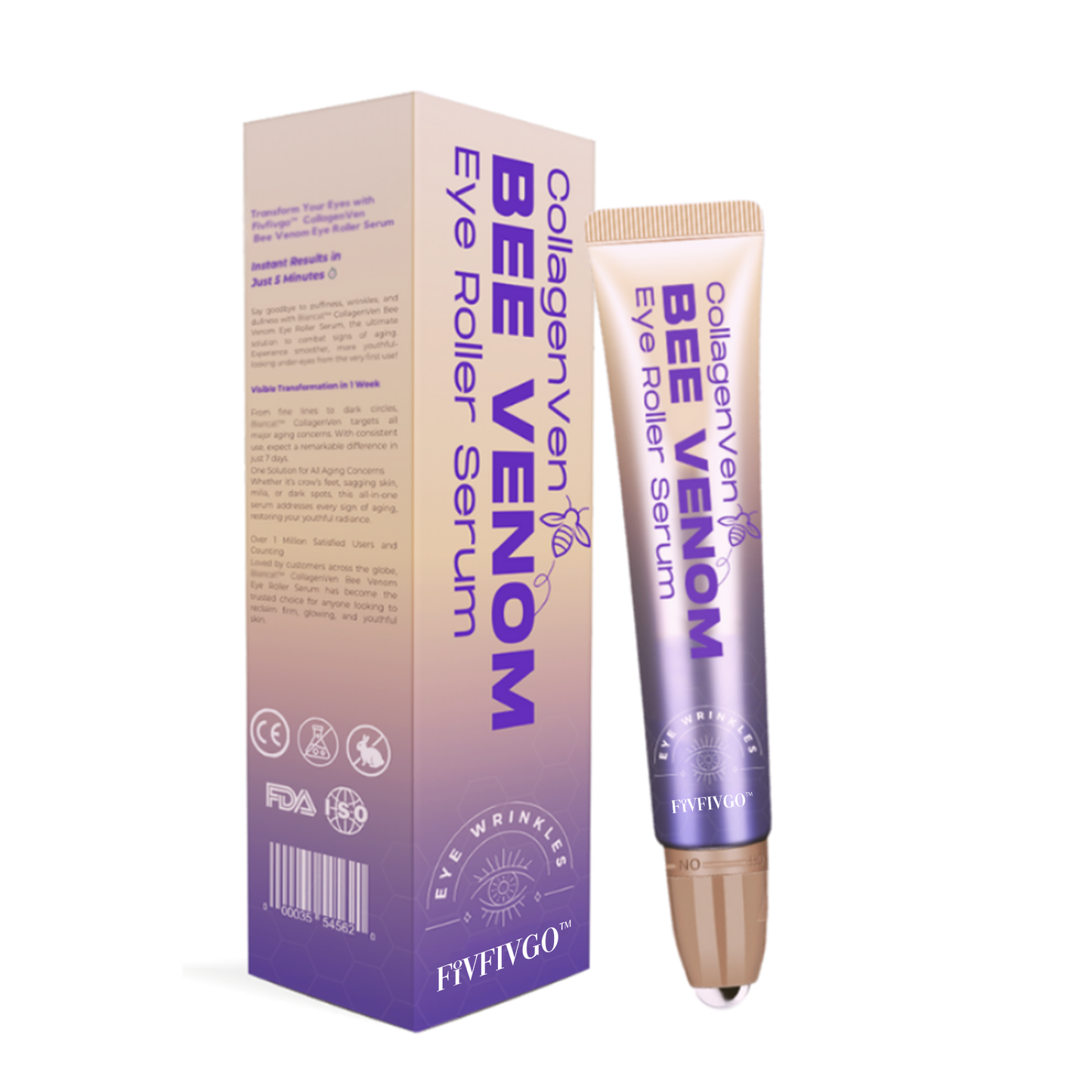 Fivfivgo™ CollagenVen Bee Venom Eye Roller Serum👨‍⚕️US Dermatologist Approved