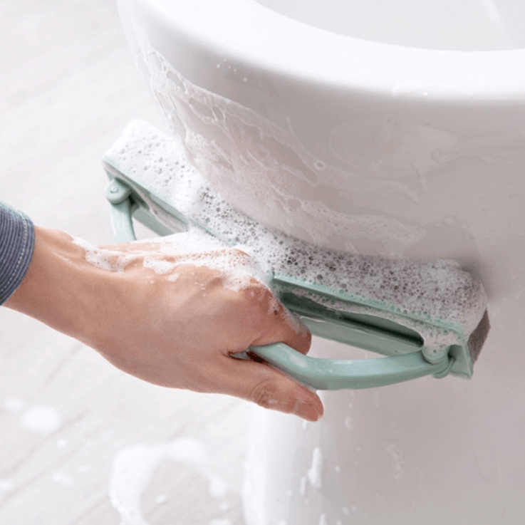 Double Sponge L-Shaped Magic Cleaner