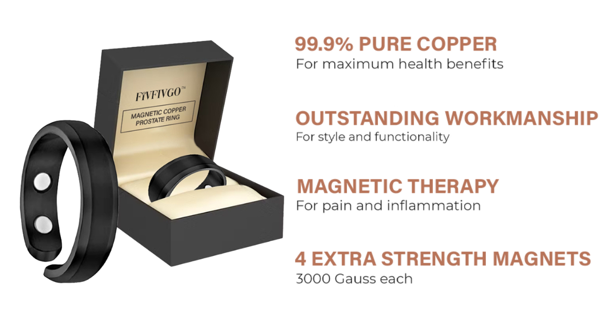 Fivfivgo™ Magnetic Copper Prostate Ring