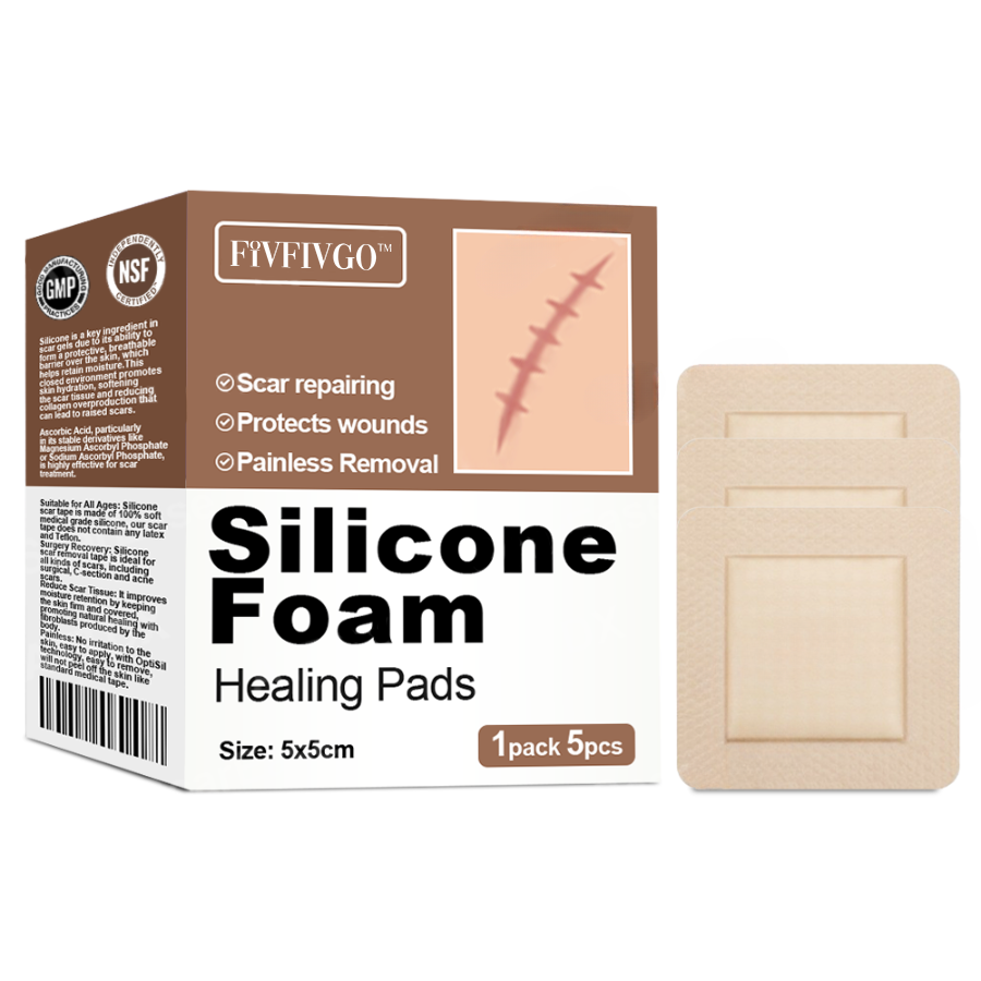 Fivfivgo™ ScarEase Silicone Foam Healing Pads