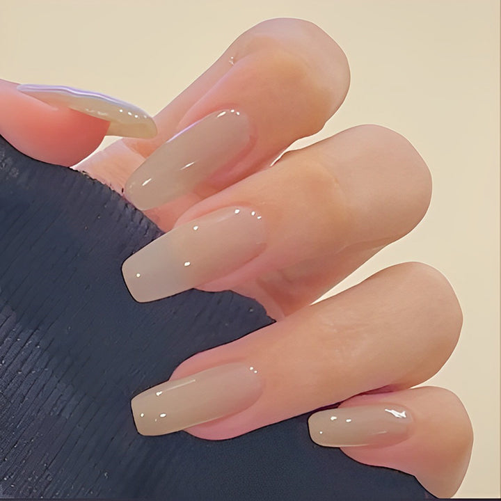 Natural Nude Color False Nail Nail Every Day And Night 
