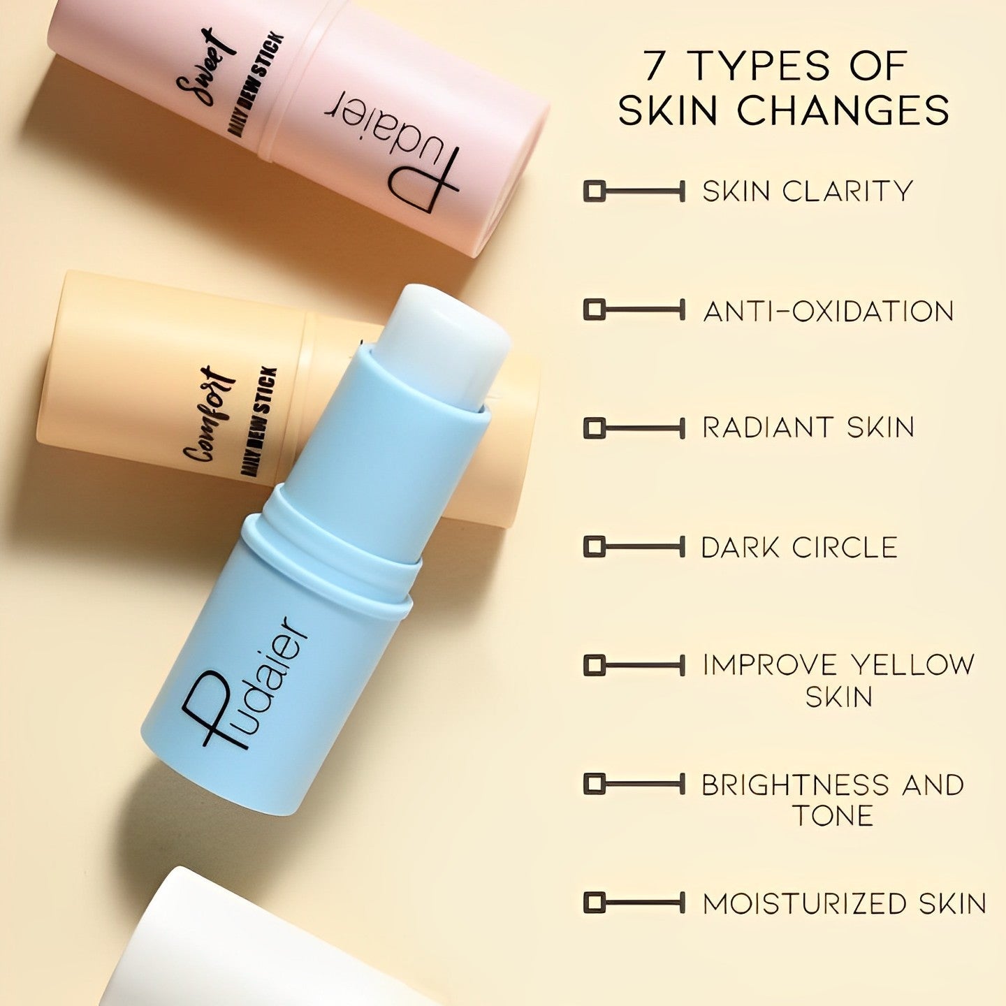 Portable Face Moisturizing Primer Stick Every Day And Night 