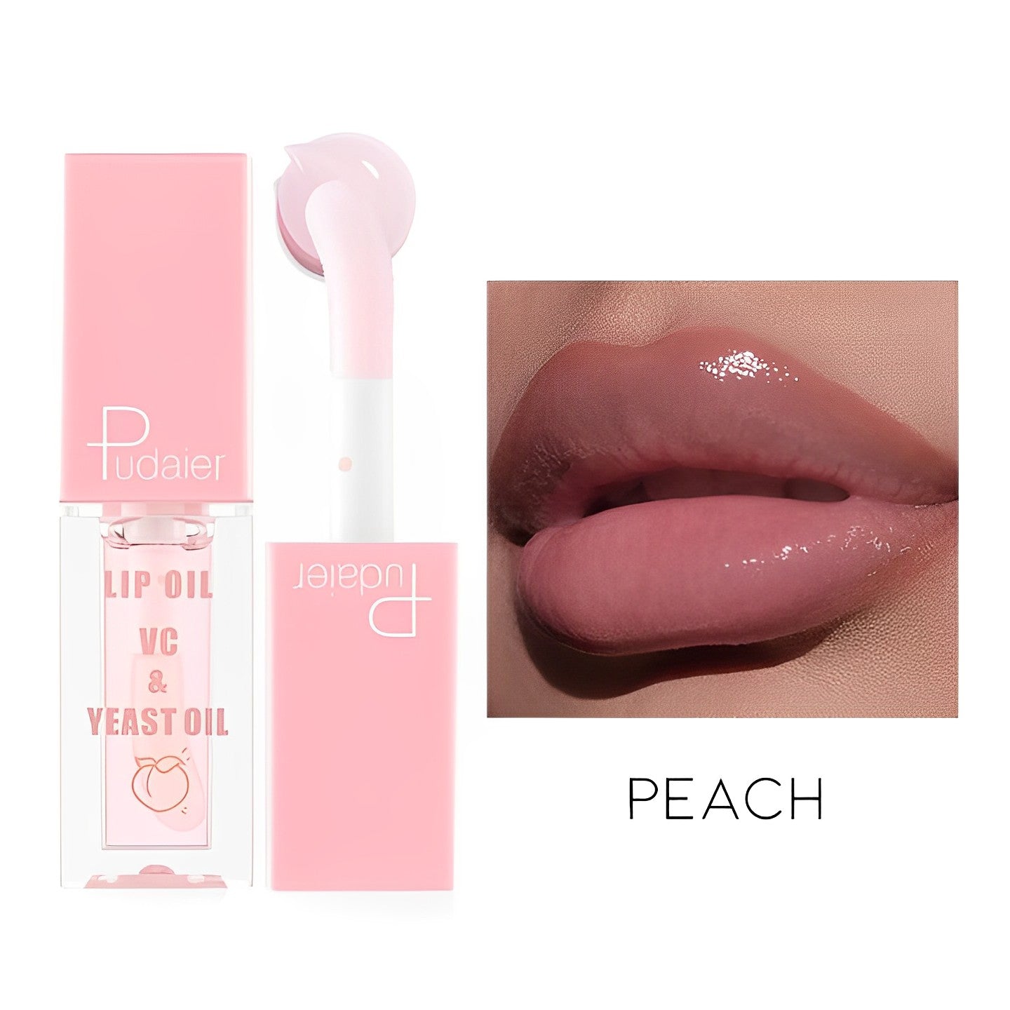 Irresistible Lip Oil Make-up Every Day And Night Peach 1pc 