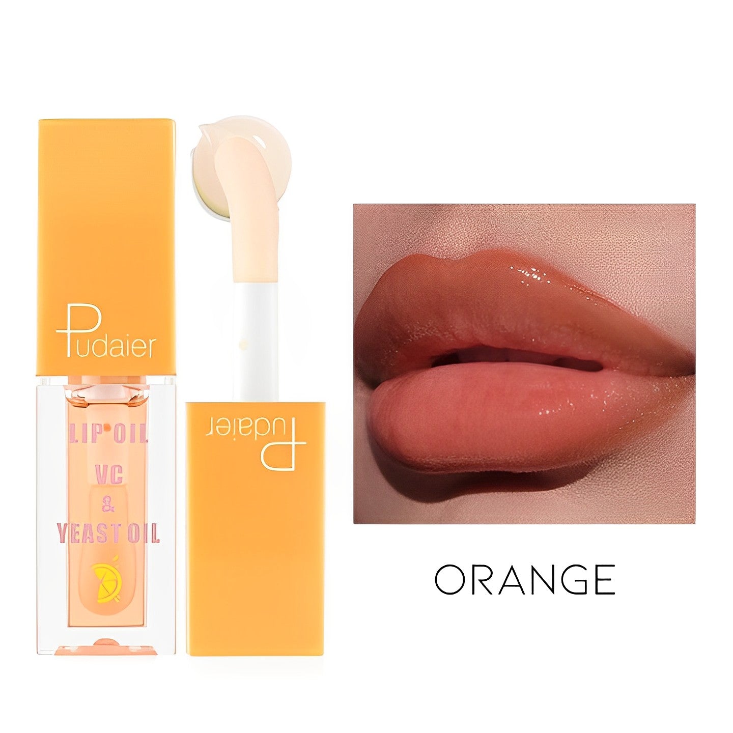 Irresistible Lip Oil Make-up Every Day And Night Orange 1pc 