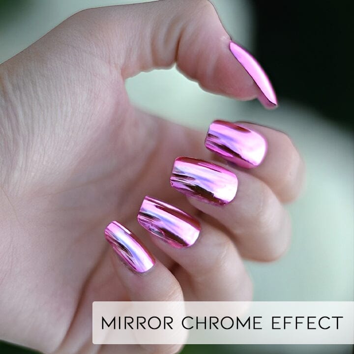 Ready To Go Mirror Chrome Nail Art False Nails Nail Every Day And Night 