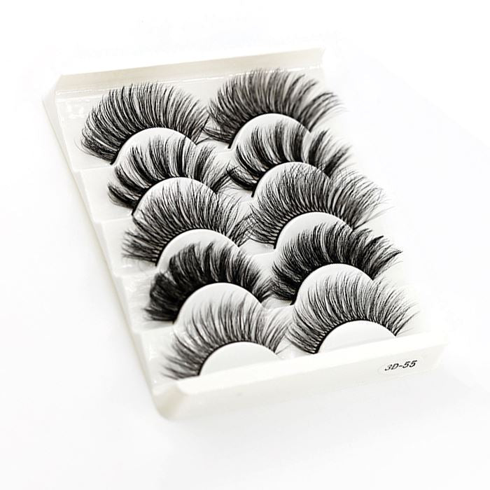 Realistic Vegan False Lashes Make-up Every Day And Night 1pc 