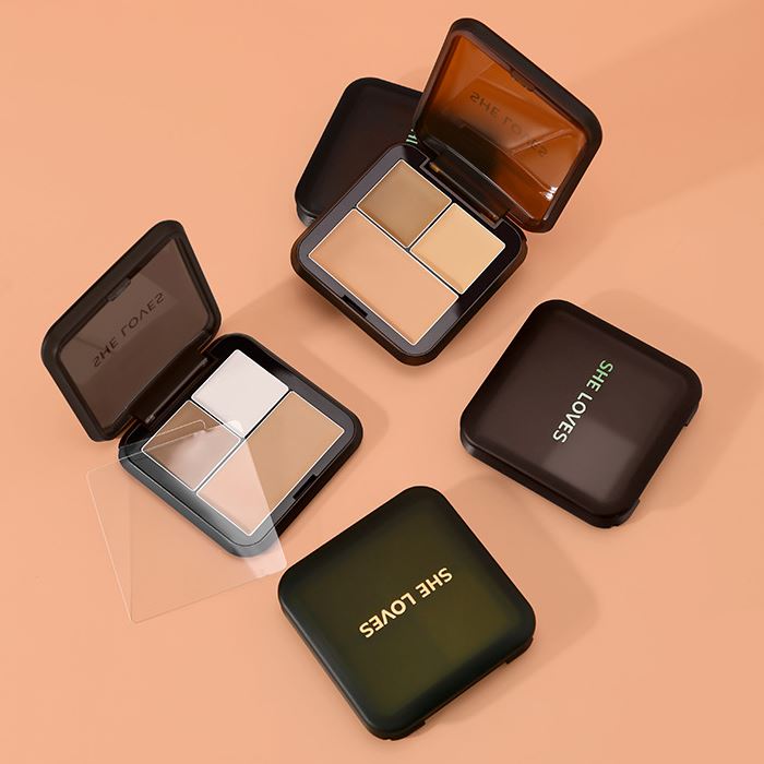 Face Highlight & Contour Cream Palette Make-up Every Day And Night 