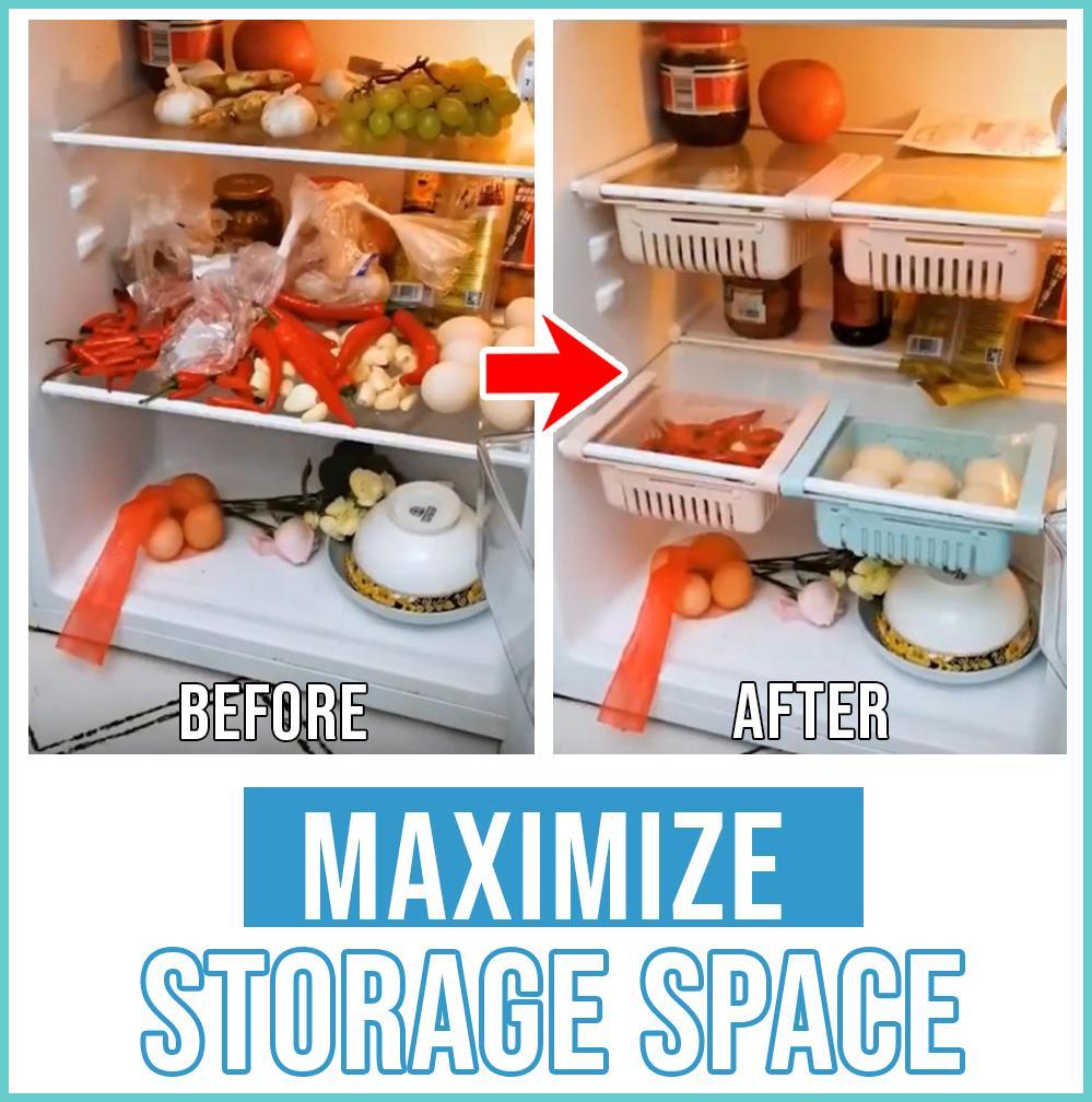 Refrigerator Partition Storage Rack
