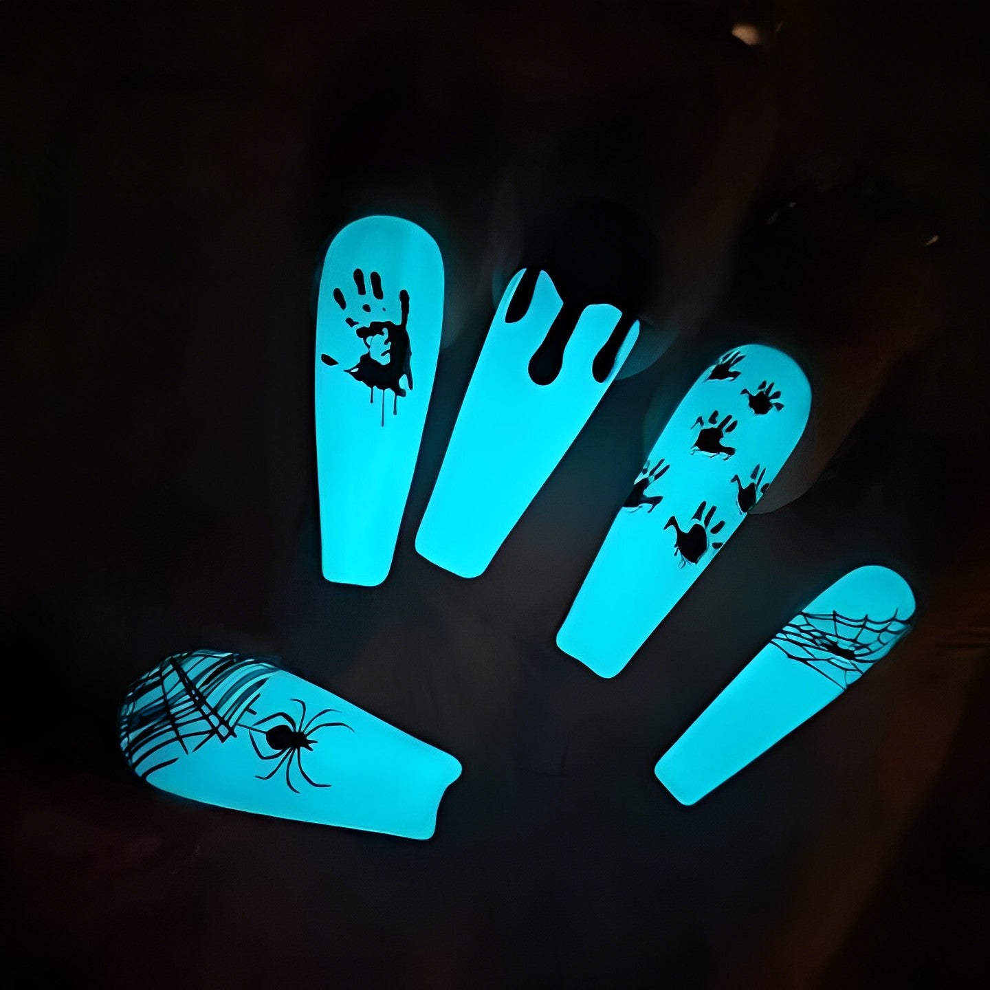 Glow In The Dark Neon Color Nail Gel Nail Every Day And Night 