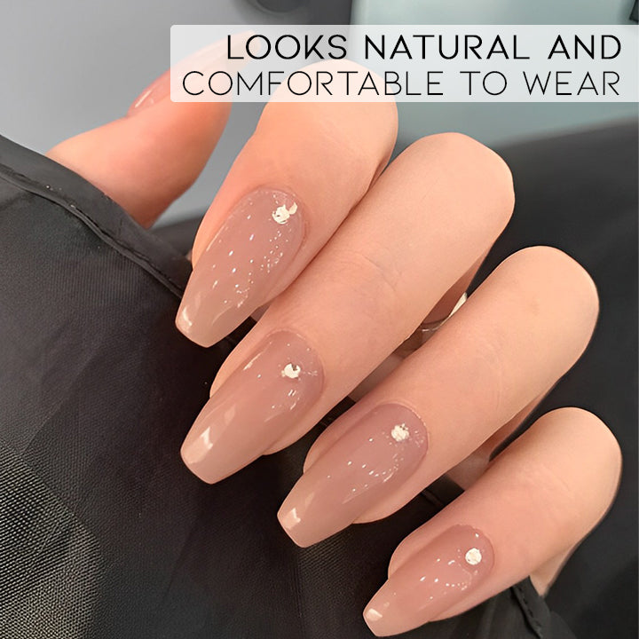 Natural Nude Color False Nail Nail Every Day And Night 